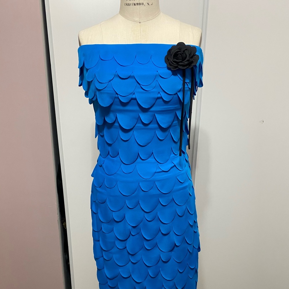 Beautiful vintage JScollection circle fringe dress